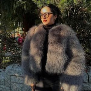 Faux Fur Warm Furry Coat l